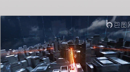 大气光线科技片头AE模板