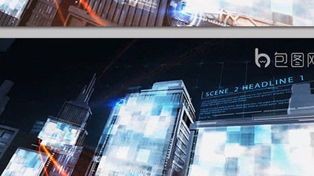 大气光线科技片头AE模板