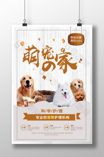宠物店铺猫粮狗粮促销海报宠物开业宣传海报图片