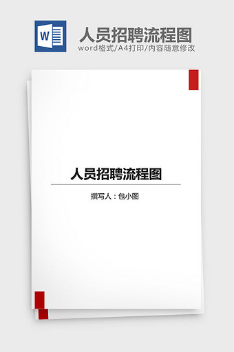 人员招聘流程图word文档图片