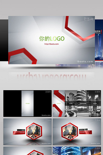 公司简介视频制作工程企业时间表业务展示动图片