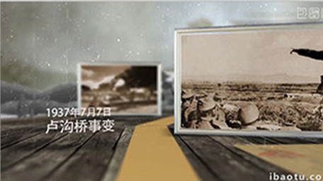 史诗大气风格ae模板回顾历史照片长包装