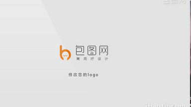 简洁的多图像拼接组合开场片头AE视频模板