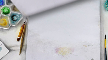 油墨水彩图文介绍宣传视频模板