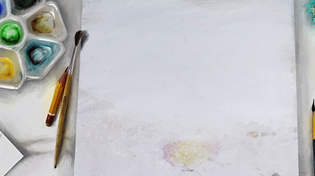 油墨水彩图文介绍宣传视频模板