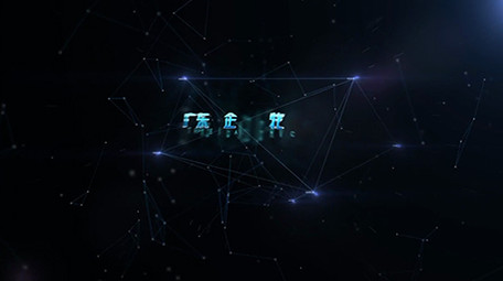 大气点线科技片头出字模板