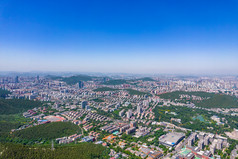 山东济南城市建设风光航拍摄影图