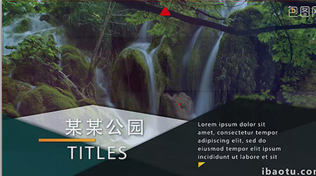 侧边图形较为独特的企业商务宣传片视频