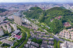 浙江台州城市建设航拍摄影图