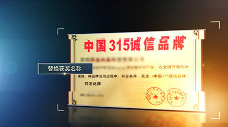 边角线框光效企业荣誉<strong>图文</strong>展示AE模板