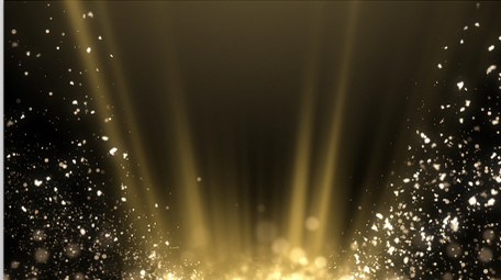 金色光线光点粒子放射循环背景高清视频素材