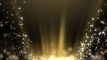 金色光线光点粒子放射循环背景高清视频素材