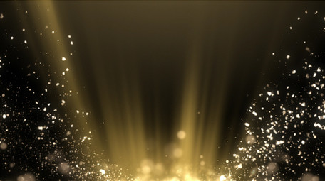 金色光线光点粒子放射循环背景高清视频素材