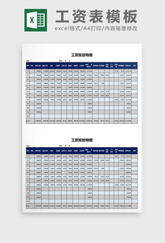 工资结构表excel表模板