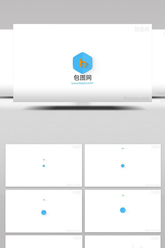 AE模板MG弹跳小元素迷你LOGO片头图片