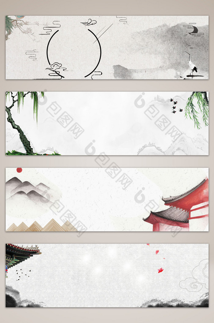 复古中国风banner海报图片图片