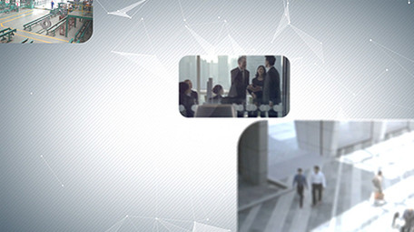 企业宣传片多图汇聚企业logoAE模板