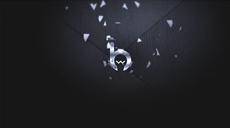 黑色金属质感片头LOGO演绎AE模板