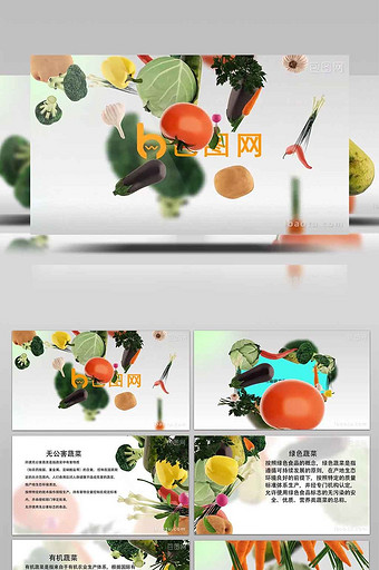 动态高清美食节目蔬菜栏目包装AE模板图片