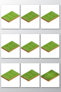 各种足球场矢量设计元素