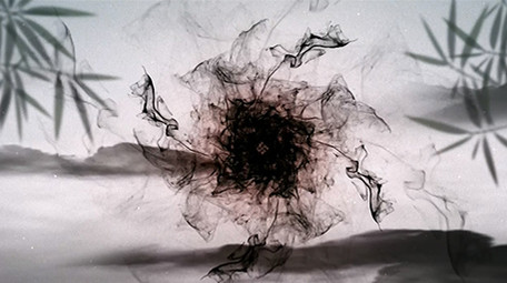 中国风水墨晕染LOGO片头AE模板