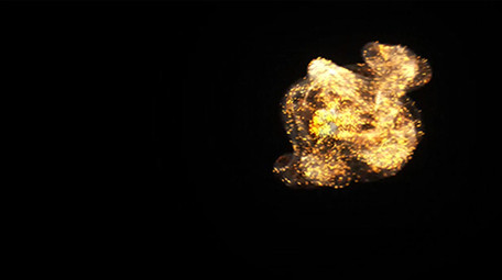 大气抽象粒子流体标志展示AE模板