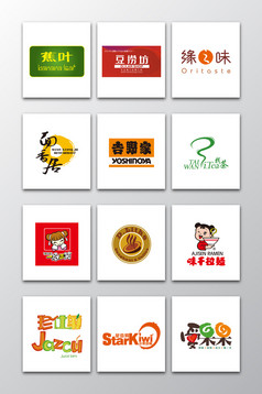 12款矢量知名餐饮企业logo模板下载_1920x10