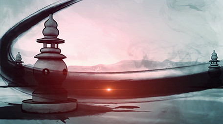 山水人文水墨片头