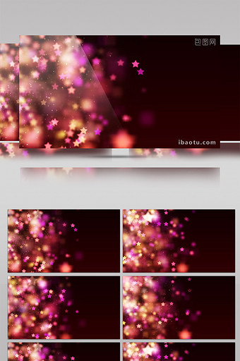 唯美星星动态背景粉色婚礼背景视频素材图片
