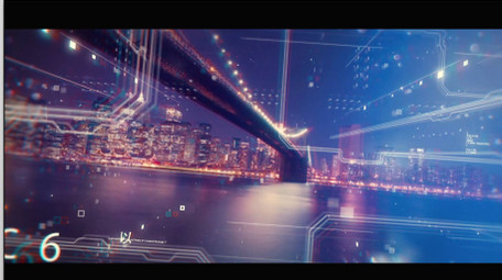 大气科技透视空间动画转场图文片头AE模板