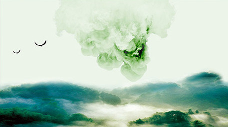 水墨山水片头LOGO