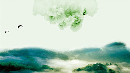 水墨山水片头LOGO