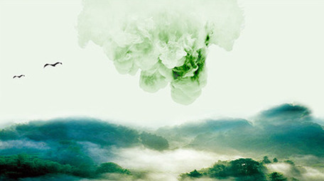 水墨山水片头LOGO