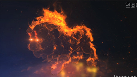 震撼霸气狮子奔跑年会开场AE片头片尾模板