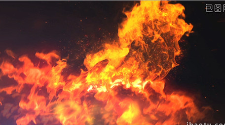 震撼霸气狮子奔跑年会开场AE片头片尾模板