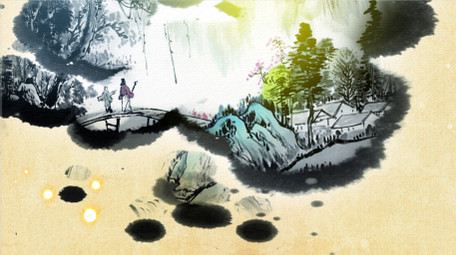 中国风水墨宣传模板水墨片头 中国风视频