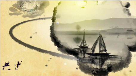 中国风水墨宣传模板水墨片头 中国风视频