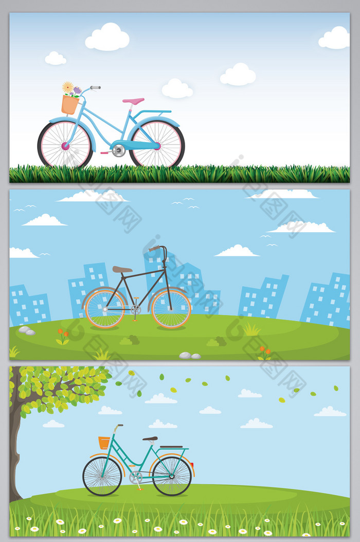 自行车海报图片图片