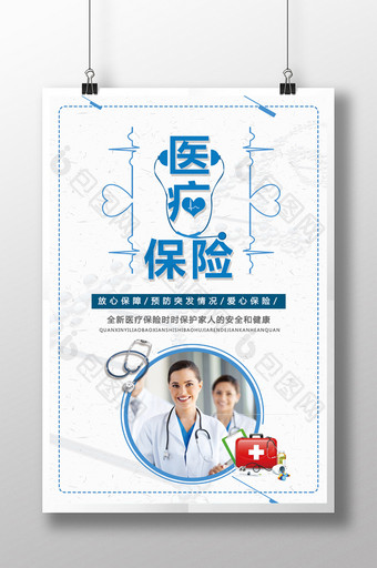 医疗保险健康宣传海报图片