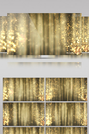 LED屏唯美金色粒子背景素材图片