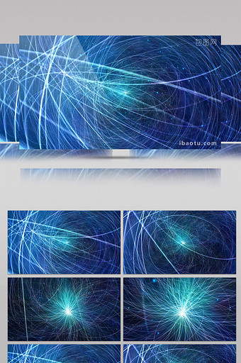 蓝色科技线条科技动态素材背景视频图片