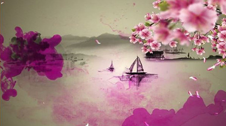 中国风水墨led背景视频