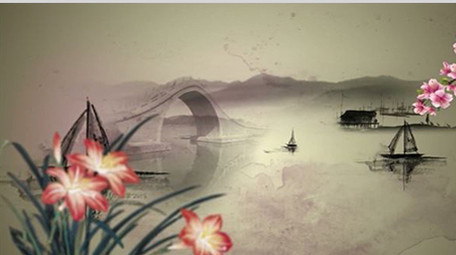 中国风水墨led背景视频