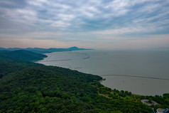 江苏无锡无锡太湖鼋头渚风景区航拍图