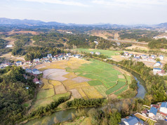 农田农业种植农作物航拍摄影图