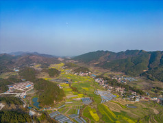 山川丘陵农田农业种植乡村航拍摄影图