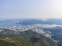 深圳梧桐山盐田区全景图