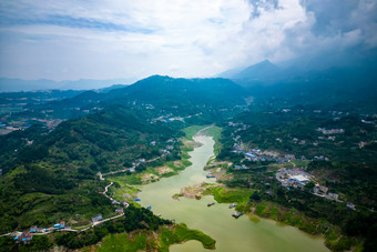 祖国大海河山长江三峡风光航拍