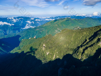 祖国大好<strong>河山</strong>湖北神农架5A景区航拍摄影图