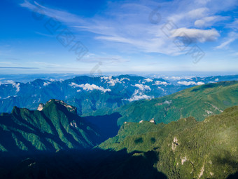 祖国大好河山湖北神农架5A景区航拍摄影图